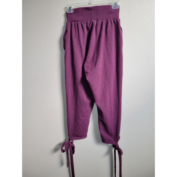 Gymshark Ark High Waist Wrap Tie Joggers Burgundy Women's Side Leg Tie Sz S - Picture 2 of 10